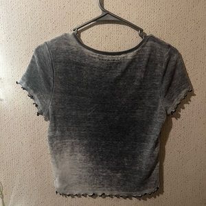Gray crop top